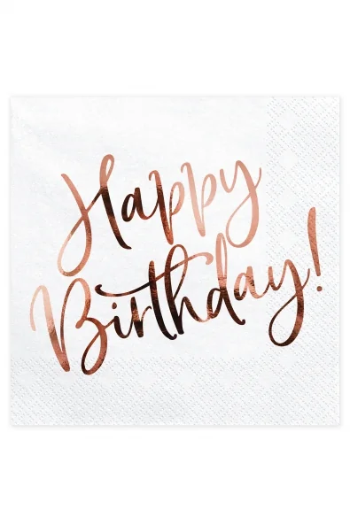 Napkins Happy Birthday