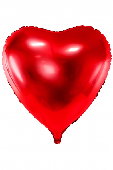 Balon foliowy Serce, 68x72cm, czerwony