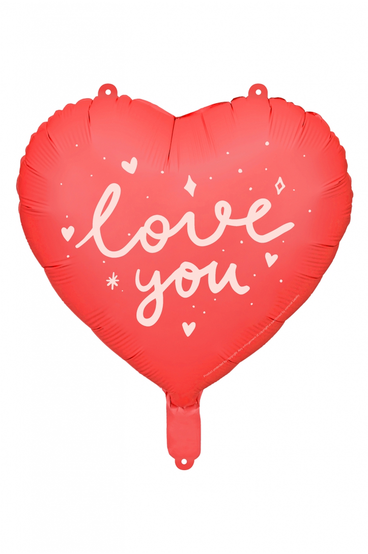 Balon foliowy Serce ''I love you''