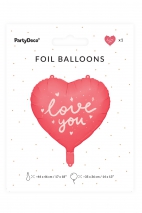 Balon foliowy Serce ''I love you''