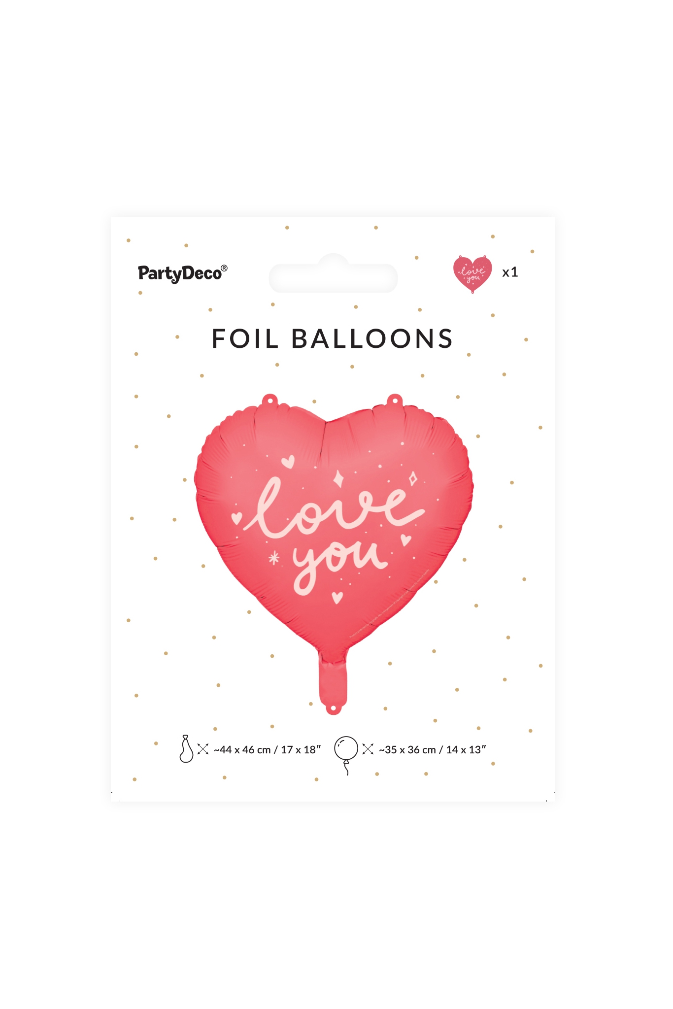 Balon foliowy Serce ''I love you''