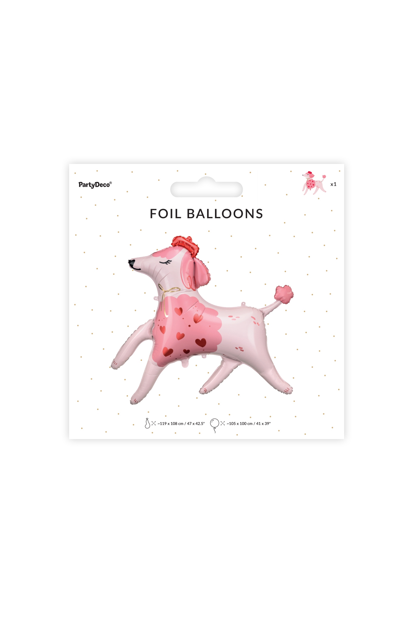 Foil Balloon Poodle
