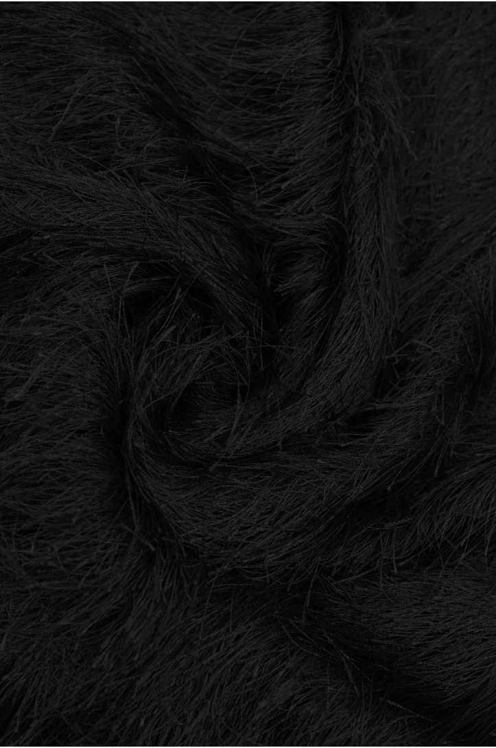 Fringe knit fabric