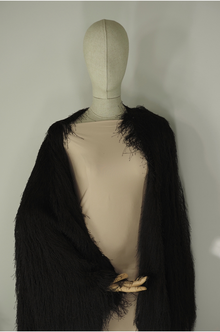 Fringe knit fabric