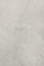 Tulle with star flock IT4007673