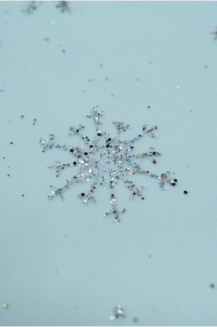 Glitter Snowflakes Tulle SKYRT0020
