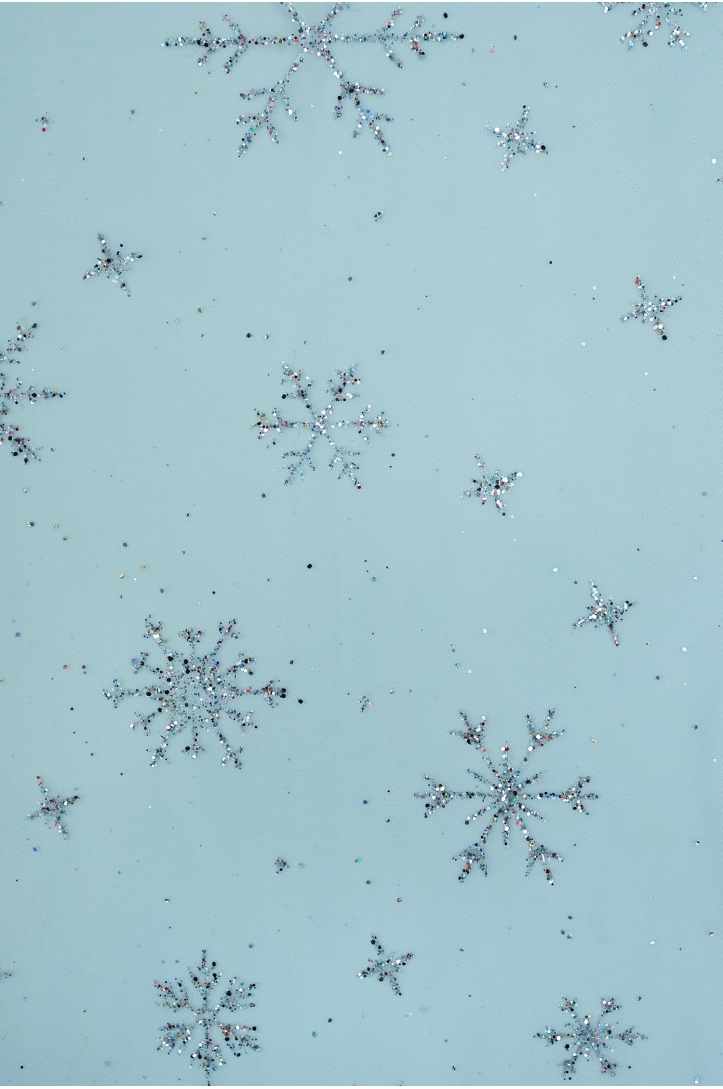 Glitzer-Schneeflocken-Tüll SKYRT0020