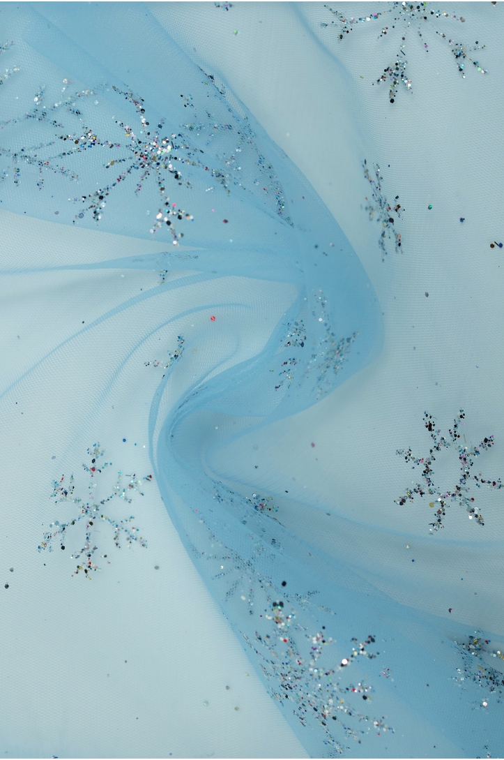 Glitter Snowflakes Tulle SKYRT0020