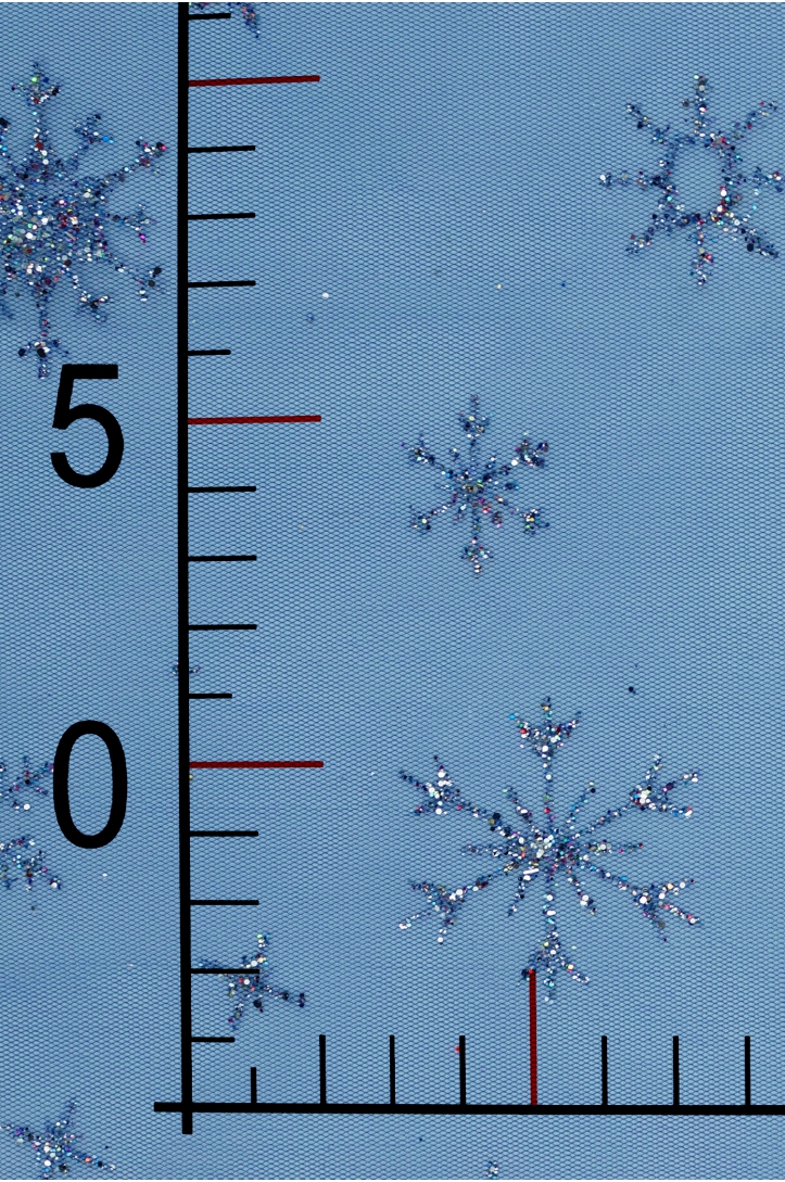 Glitzer-Schneeflocken-Tüll SKYRT0020
