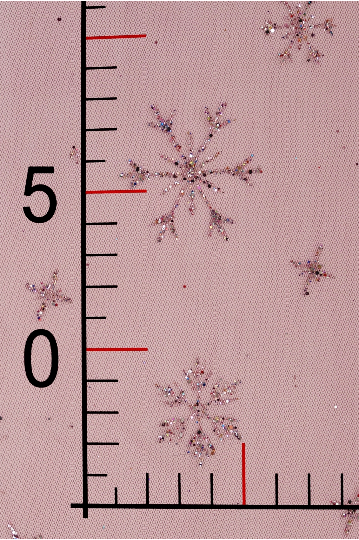 Glitzer-Schneeflocken-Tüll SKYRT0020