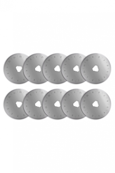 Rotary cutter blade 45mm, straight, 10 pcs/pack