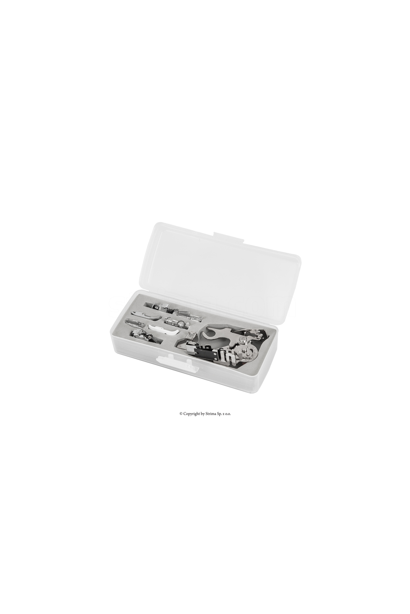 Presser foot set for house sewing machine, 8 pcs.