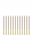 Plain birthday candles 14 cm