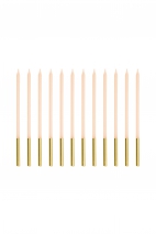 Plain birthday candles 14 cm