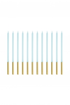 Plain birthday candles 14 cm