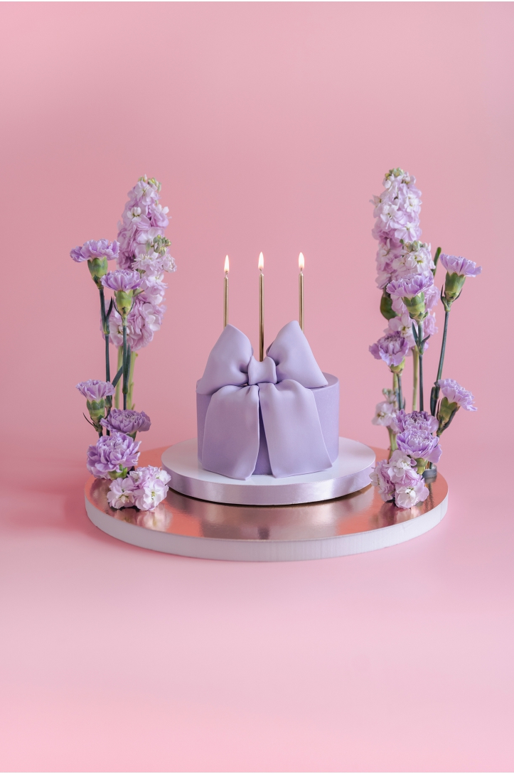 Plain birthday candles 14 cm