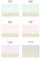 Plain birthday candles 14 cm