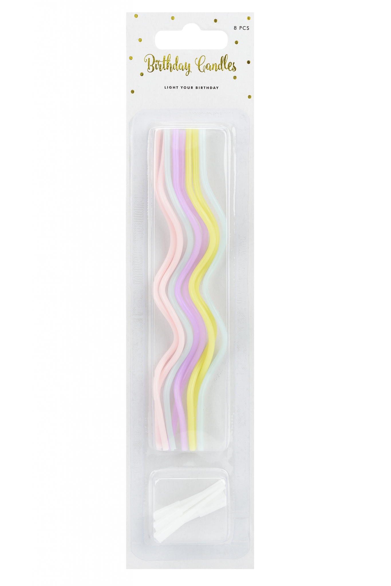 Twisted birthday candles