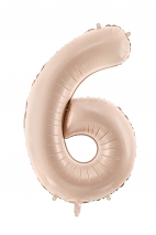 Foil Balloon Number Beige