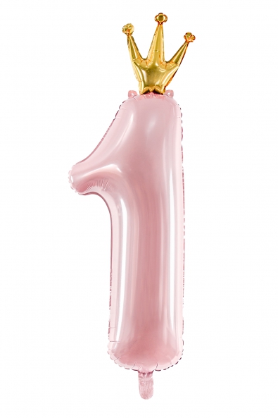 Foil Balloon Number 1 Pink