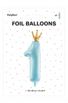 Balon foliowy Cyfra 1 Różowy