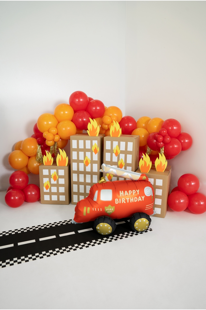 Folienballon Feuerwehrauto