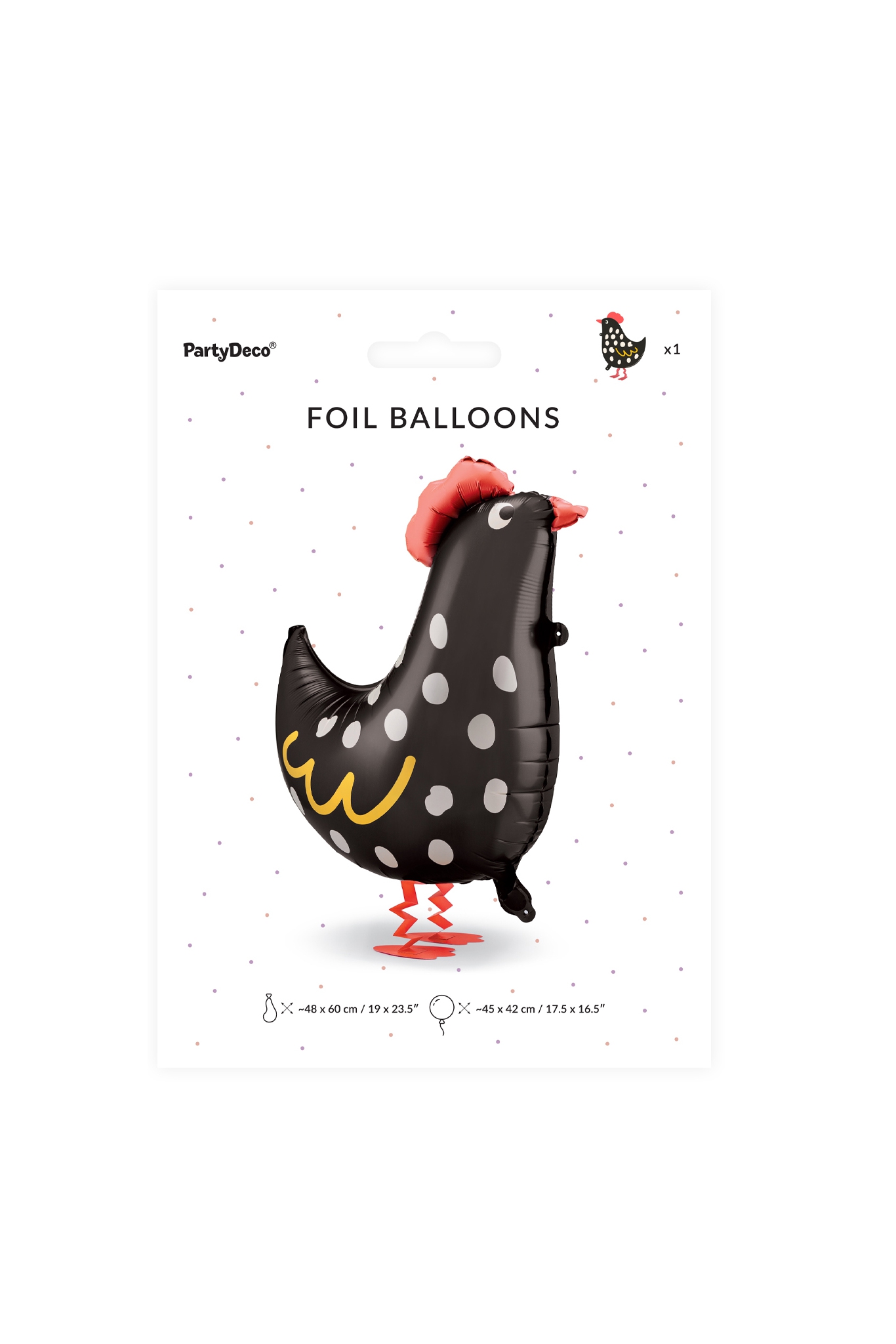 Folienballon Hahn