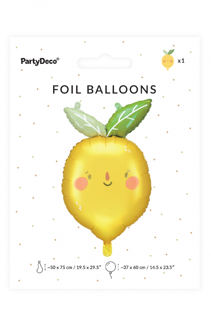 Folienballon Zitrone