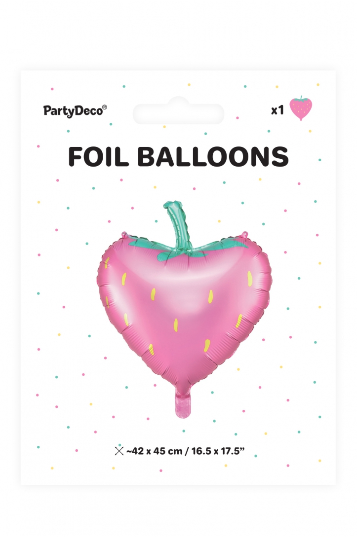 Folienballon Erdbeere