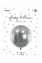 Glossy round balloon 60 cm