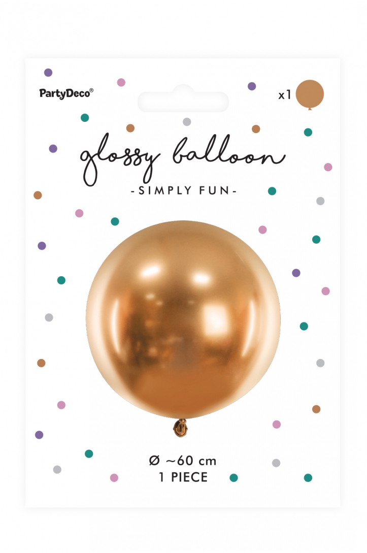 Glossy round balloon 60 cm