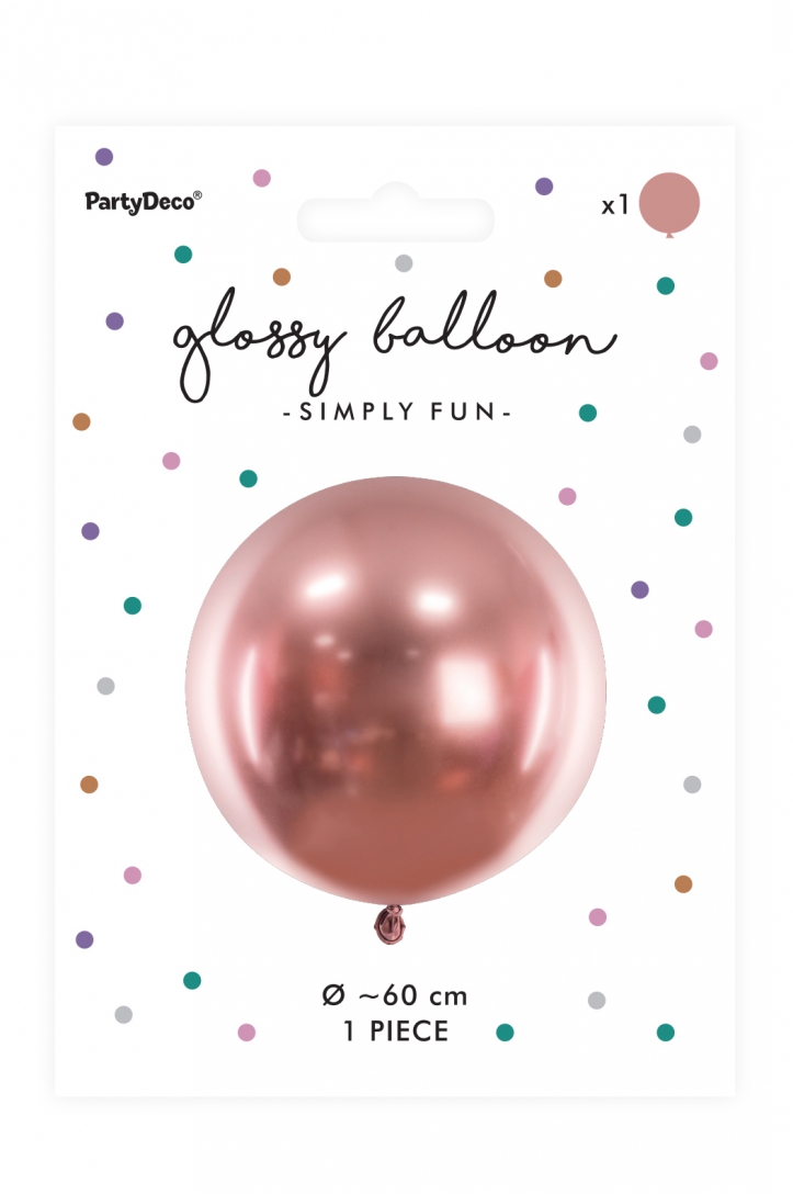 Glossy round balloon 60 cm