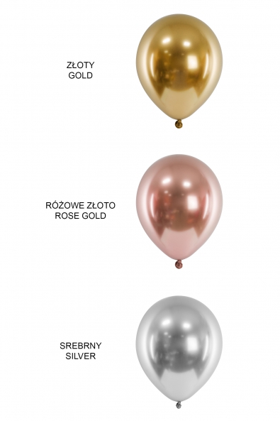 Balony Glossy Złote 30 cm