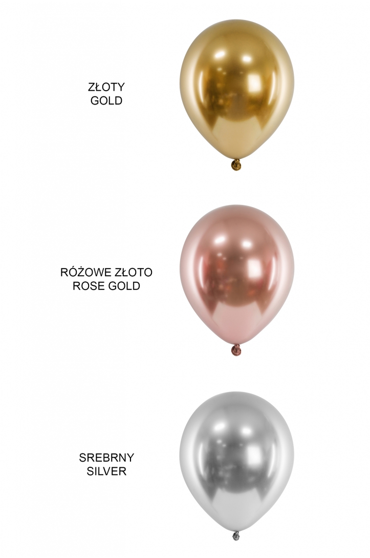 Balony Glossy Złote 30 cm