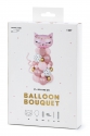 Ballonstrauß Kätzchen Rosa
