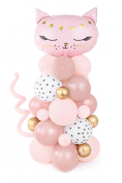 Ballonstrauß Kätzchen Rosa