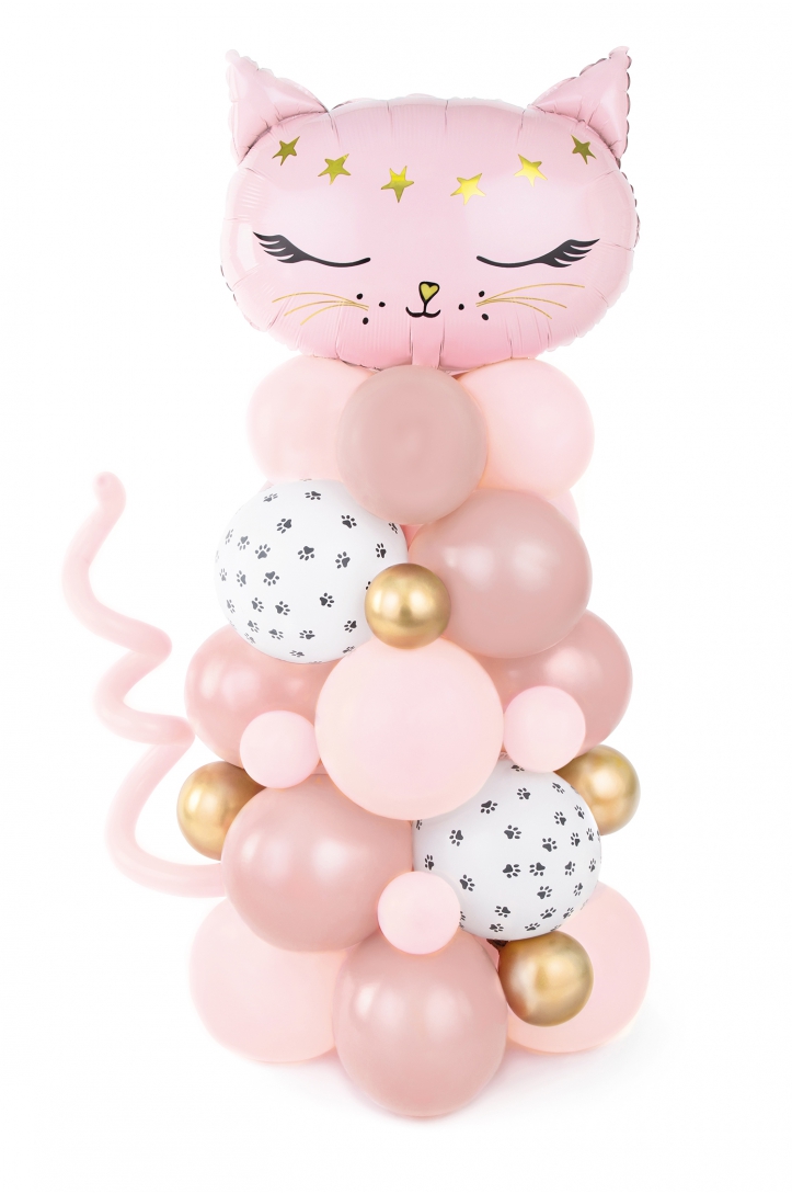 Ballonstrauß Kätzchen Rosa