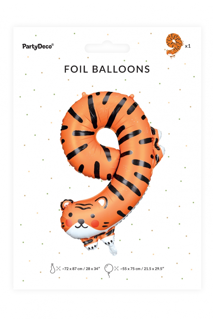 Balon foliowy Cyfra Zwierzątko