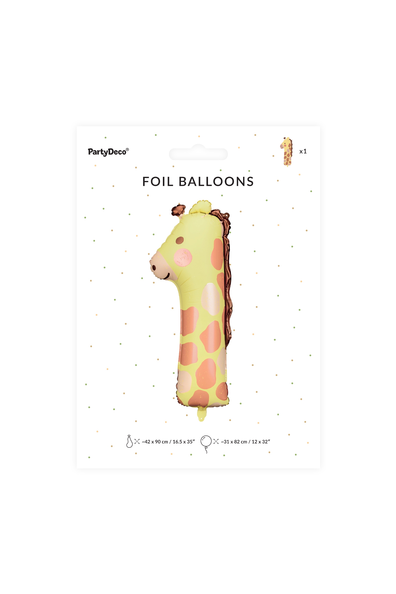 Balon foliowy Cyfra Zwierzątko