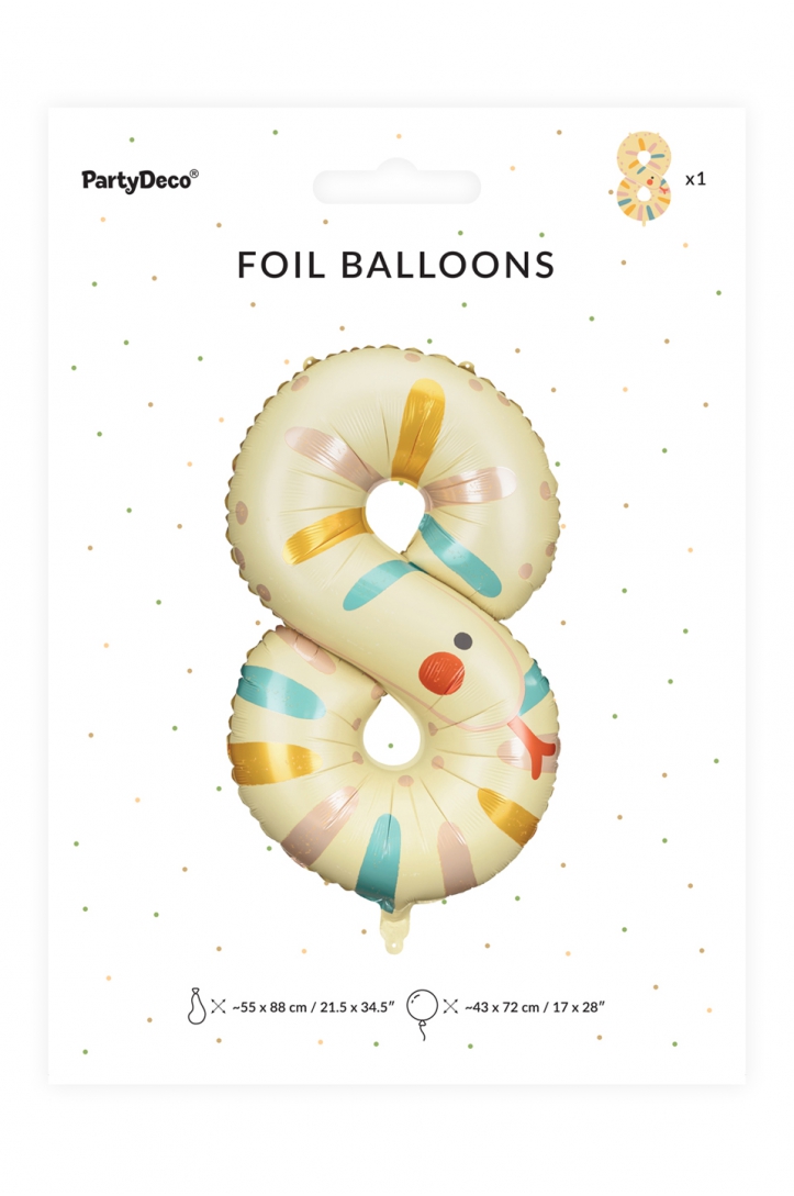 Balon foliowy Cyfra Zwierzątko