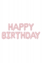 Foilballoon Matte "Happy Birthday"