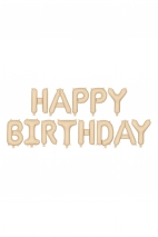 Balon foliowy Happy Birthday matowy
