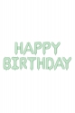 Foilballoon Matte "Happy Birthday"