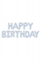Foilballoon Matte "Happy Birthday"