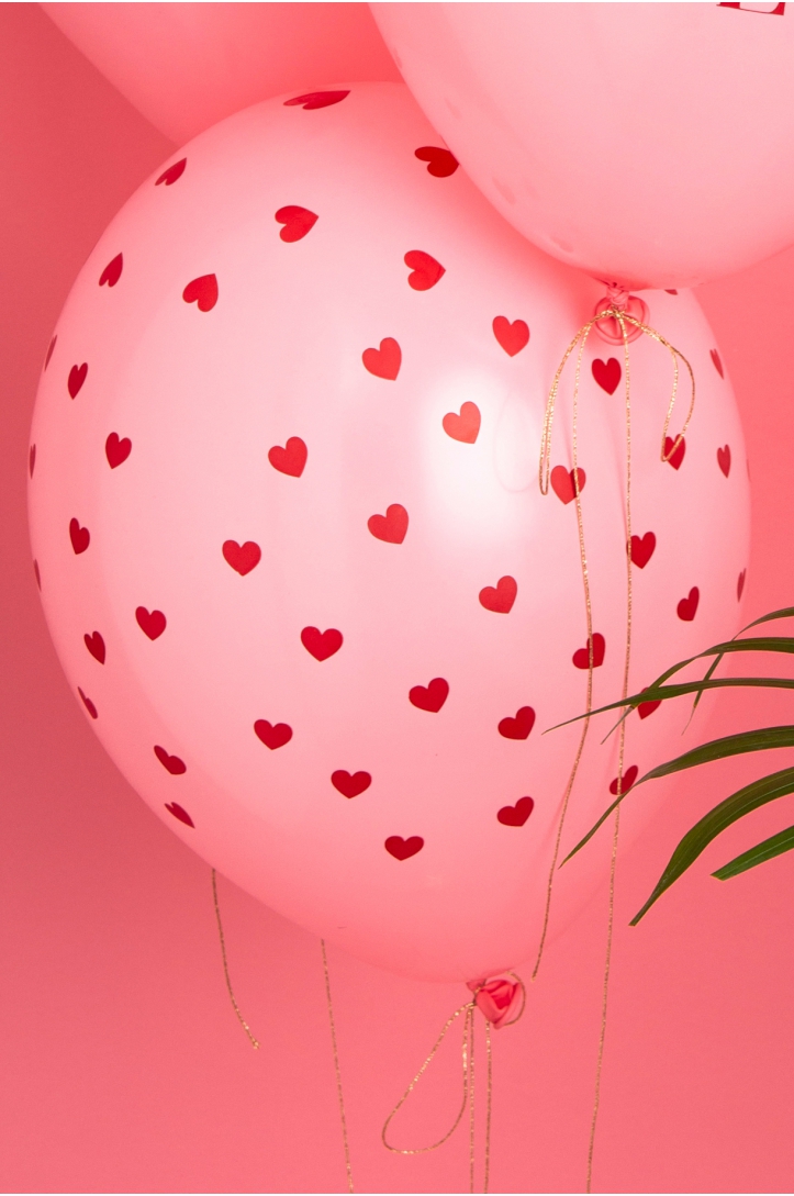 Balloons Hearts Pastel