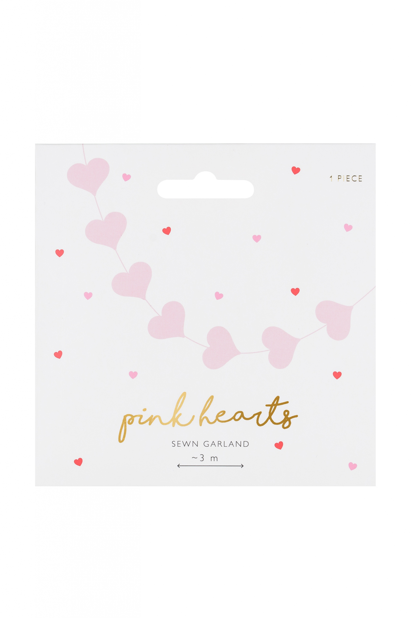 Hearts Garland Pink