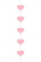 Hearts Garland Pink