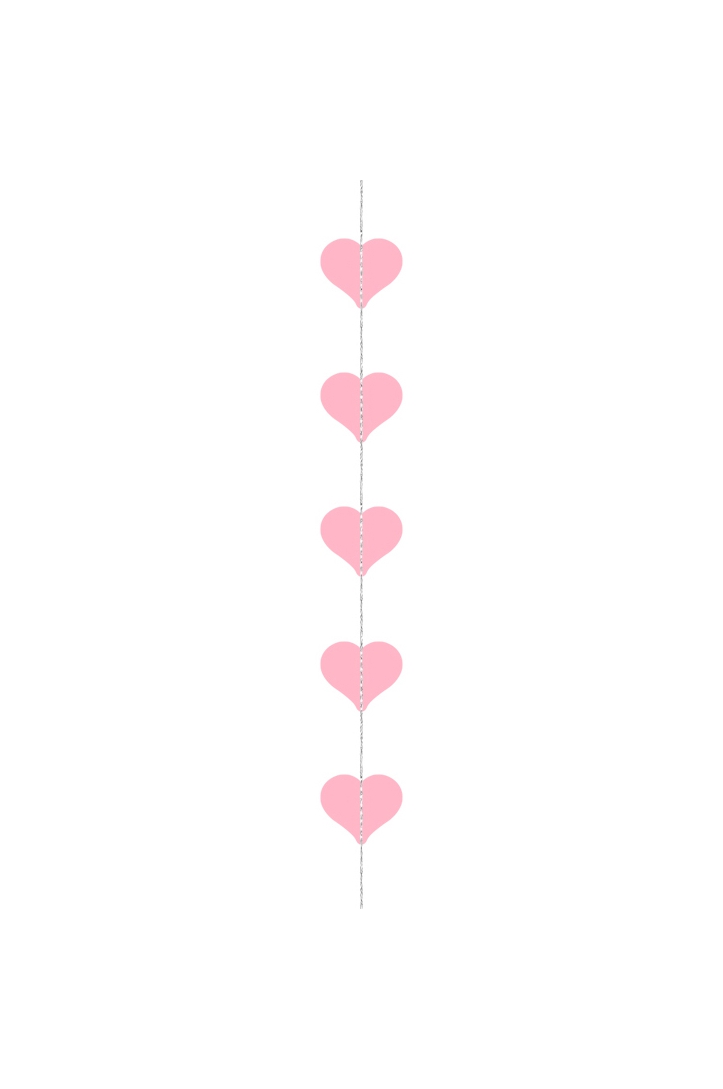 Hearts Garland Pink