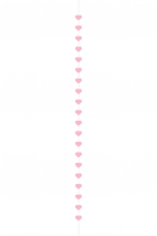 Hearts Garland Pink
