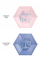 Paper plates "Happy B'day!"